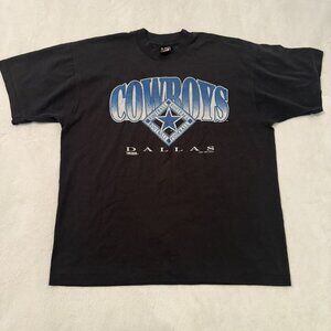 Vintage 1993 Trench Dallas Cowboys Soft Black T Shirt Size XL NFL Football